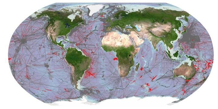 Okyanus tabanının yaklaşık dörtte biri haritalandı