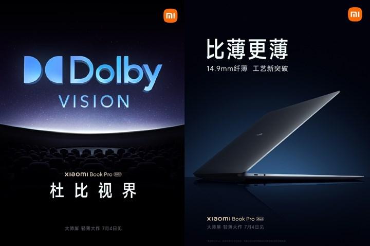 Xiaomi Book Pro 2022 dizüstü bilgisayar 4K OLED ekranla geliyor