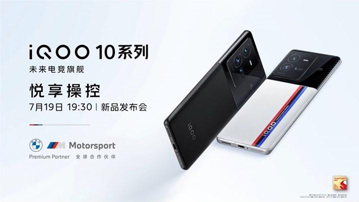 200W şarjlı ilk akıllı telefon IQOO 10 Pro, 19 Temmuz'da çıkıyor