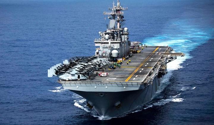 Amerikan savaş gemisi açık denizde yedek parça basabilecek
