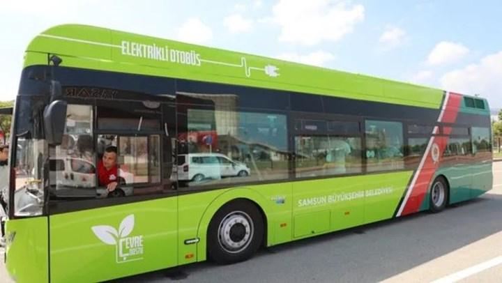 Samsun'da elektrikli otobüslerle 47 bin litre yakıt tasarrufu