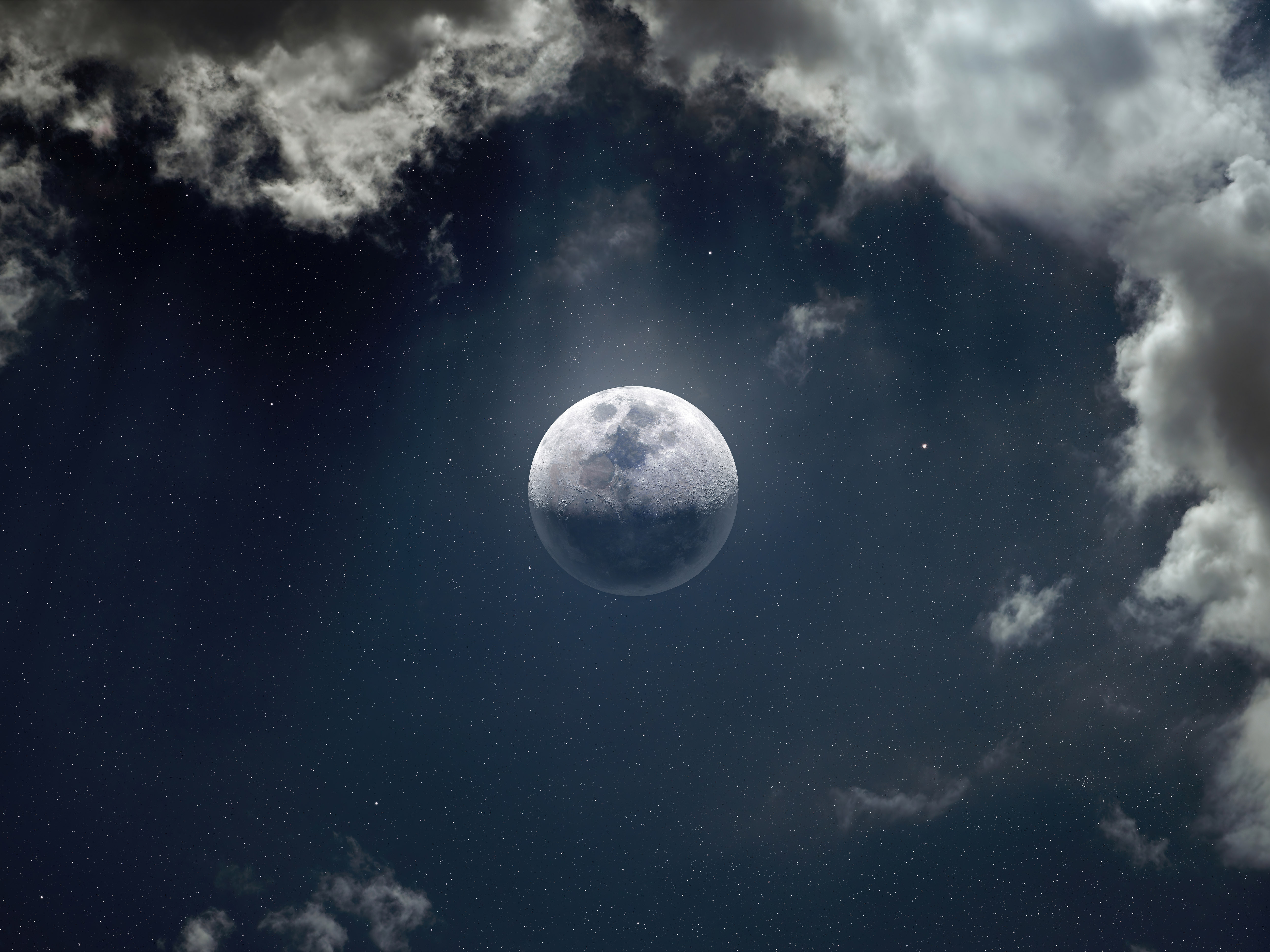 4K çözünürlükte Ay fotoğrafı