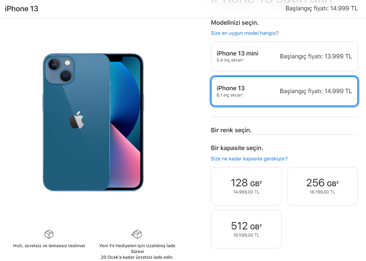 Zamlı iPhone fiyatları