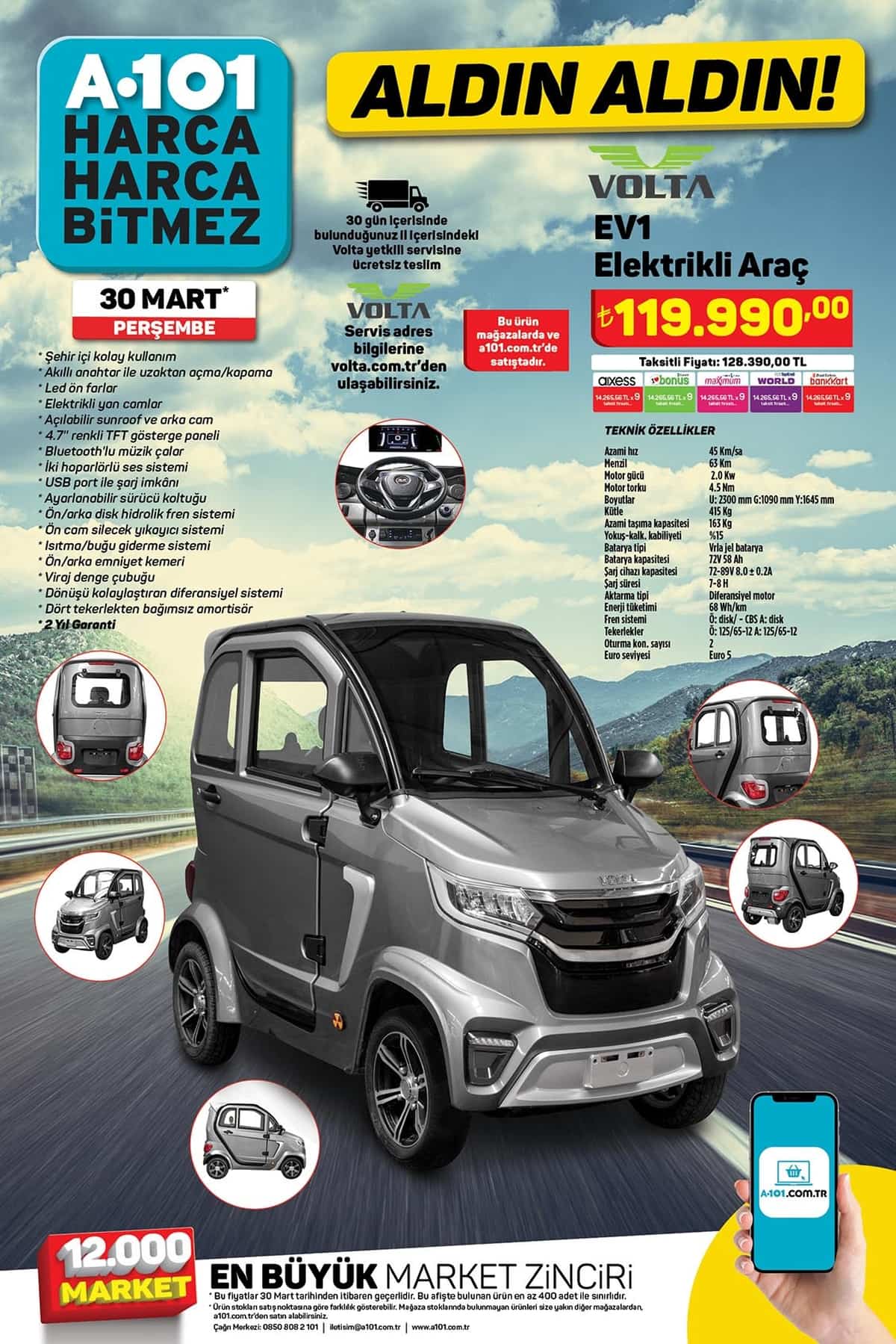 30 Mart A101 aktüel kataloğund