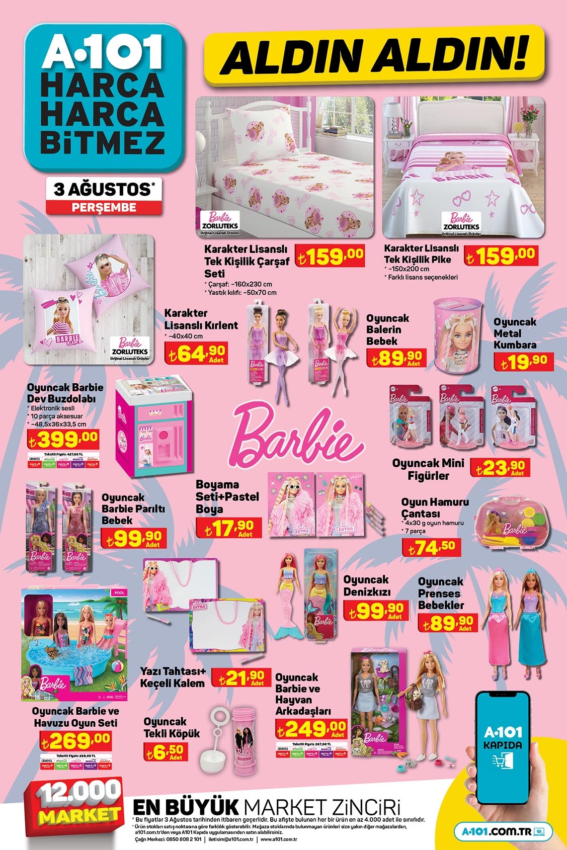 3 Ağustos A101 aktüel kataloğu