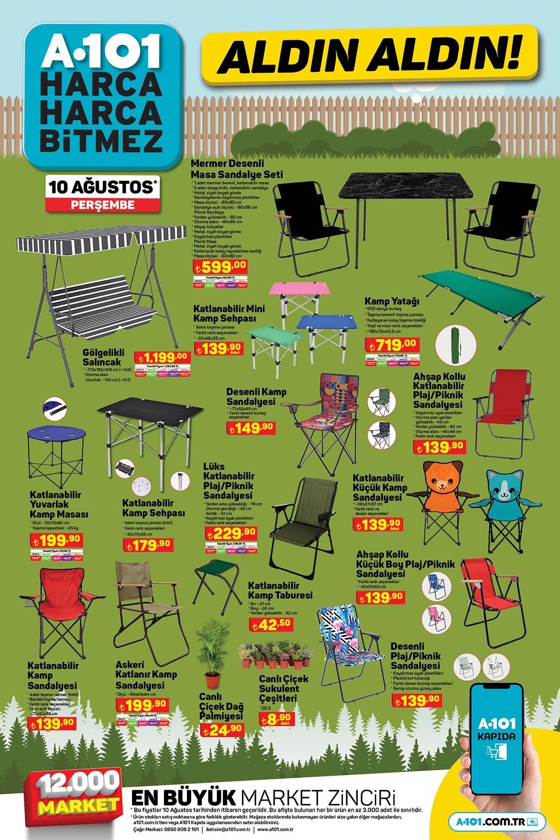 10 Ağustos A101 aktüel kataloğ