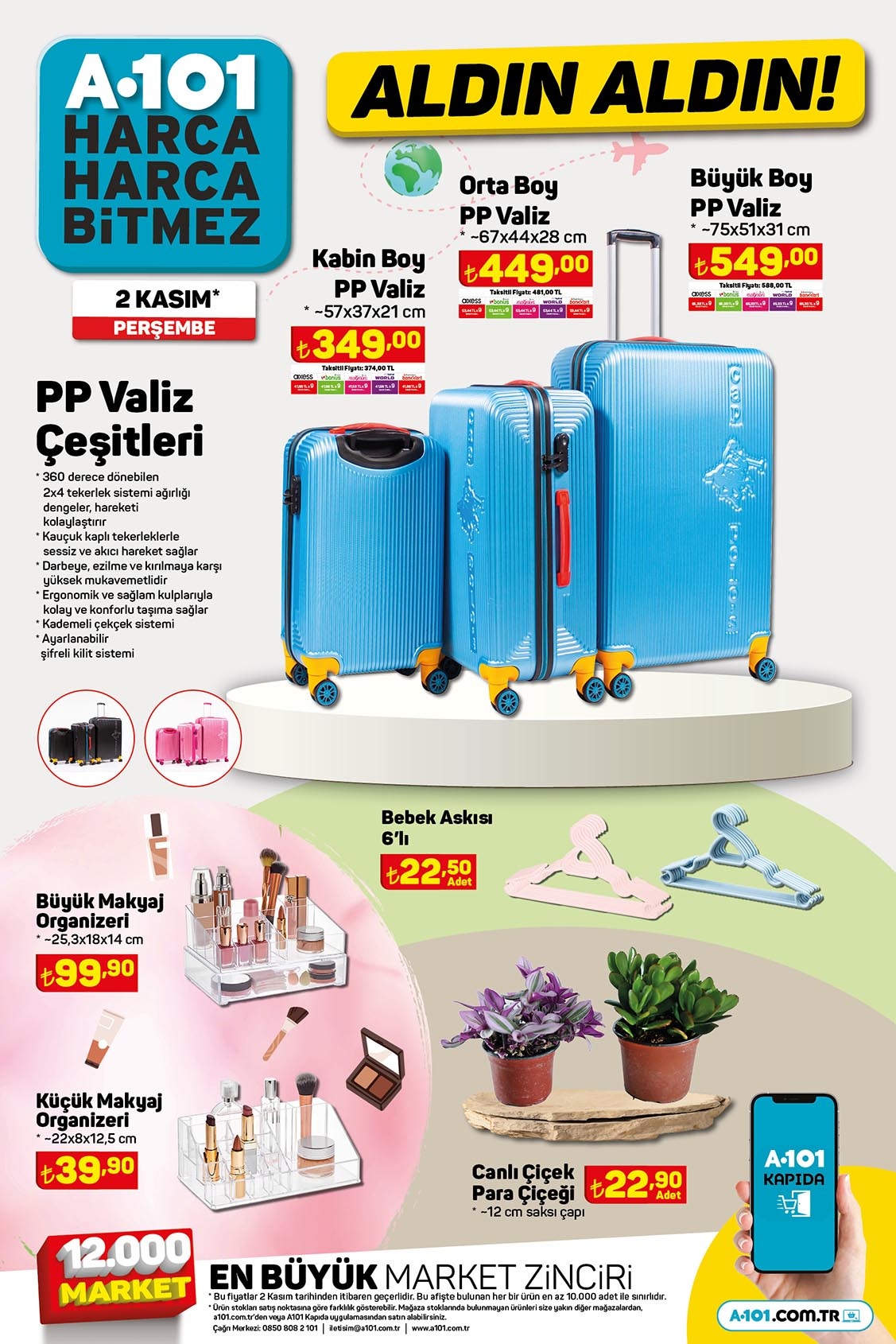 2 Kasım A101 aktüel kataloğund