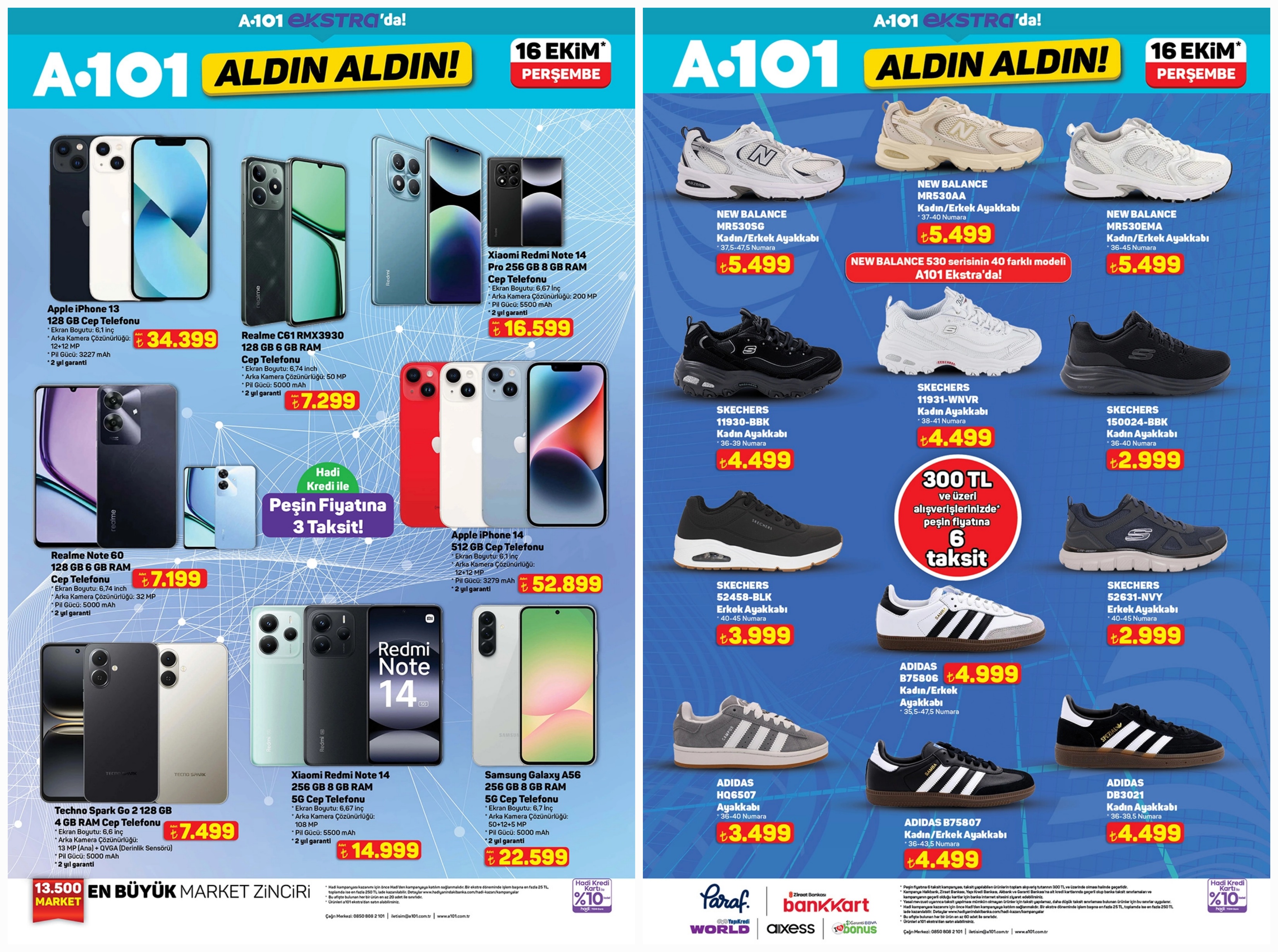16 Ekim A101 Ekstra kataloğu