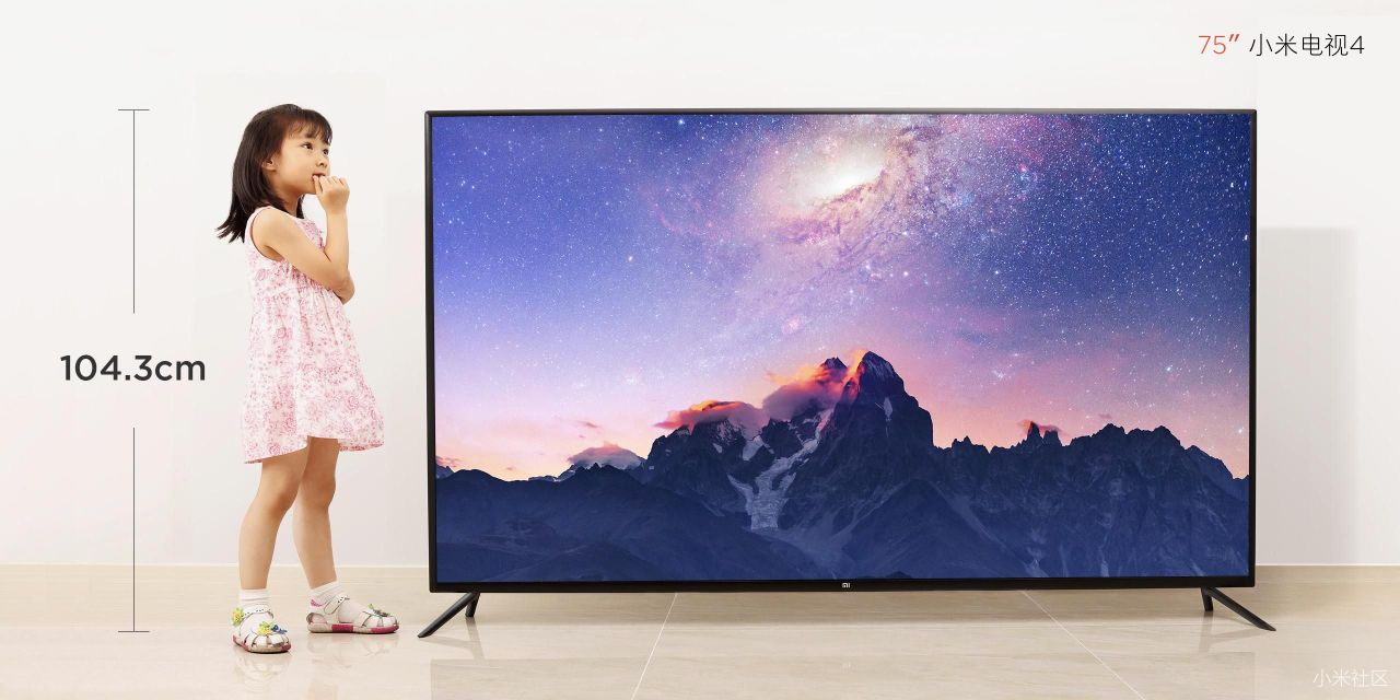 Xiaomi, sadece 11.4 mm kalınlığında 75 inçlik Mi TV 4'ü duyurdu