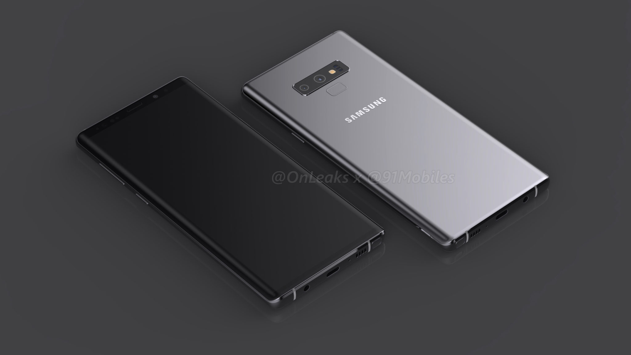 Samsung Galaxy Note 9'un render görselleri ve videosu sızdırıldı