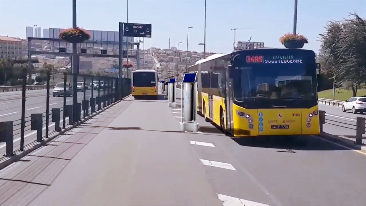 Metrobüs rüzgârından elektrik üretilecek