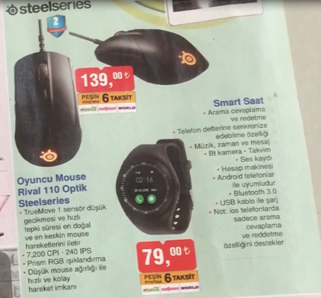 bim steelseries rival 110 fiyatı özellikleri