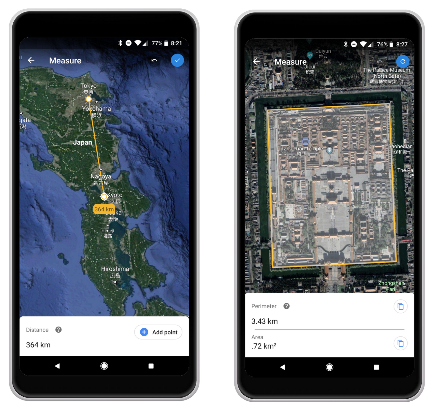 Google Earth’e uzaklık ve alan hesaplama aracı geldi