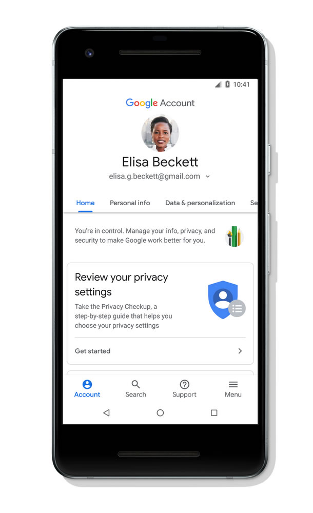 Google hesap ayarlarının gizlilik ve güvenlik kontrolü seçenekleri genişletildi
