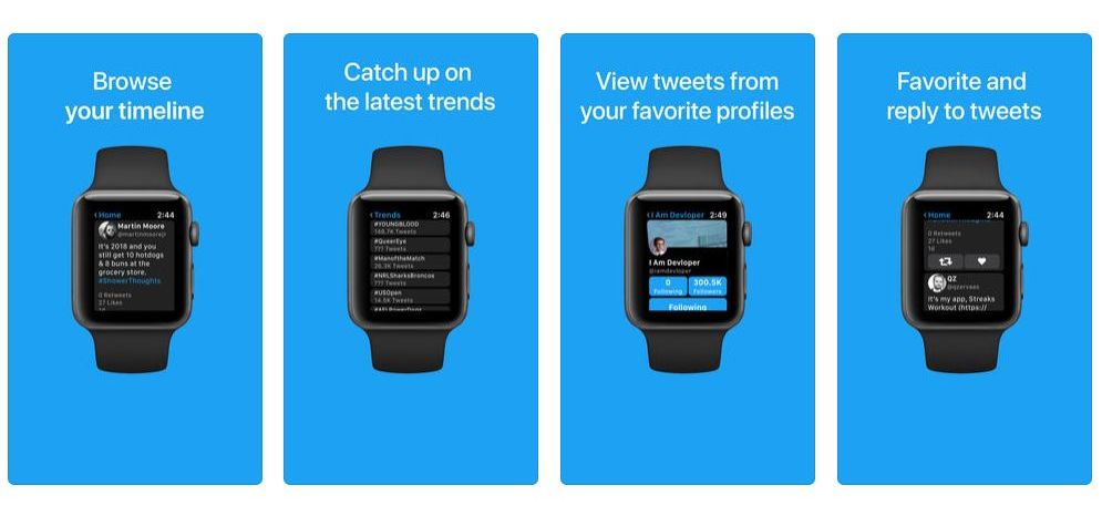 Twitter, Chirp uygulaması ile Apple Watch'a geri döndü