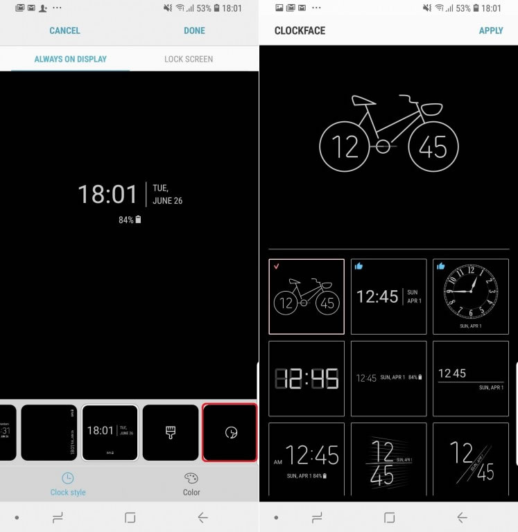Samsung, 'Daima Açık Ekran' özellikli telefonlar için 30 yeni saat modeli yayınladı