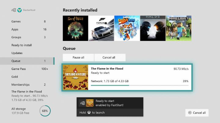 Xbox One'ın yeni güncellemesi ile oyunlar tamamen indirilmeden de oynanabilecek