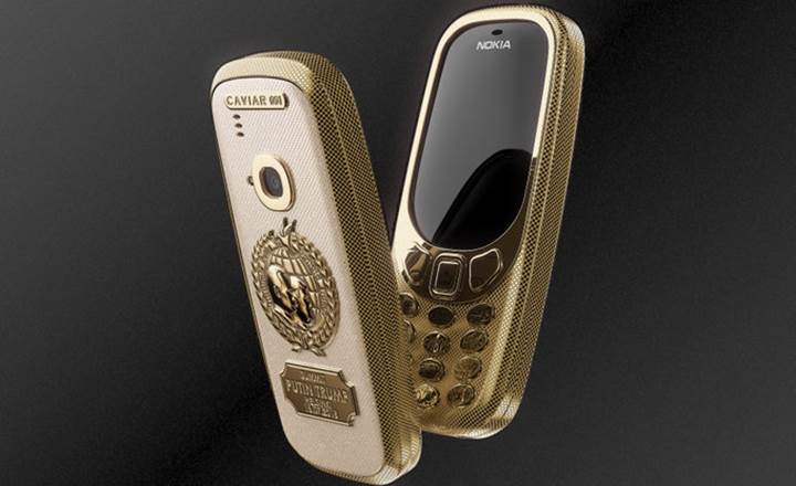 Putin ve Trump görüşmesi anısına altın kaplama Nokia 3310