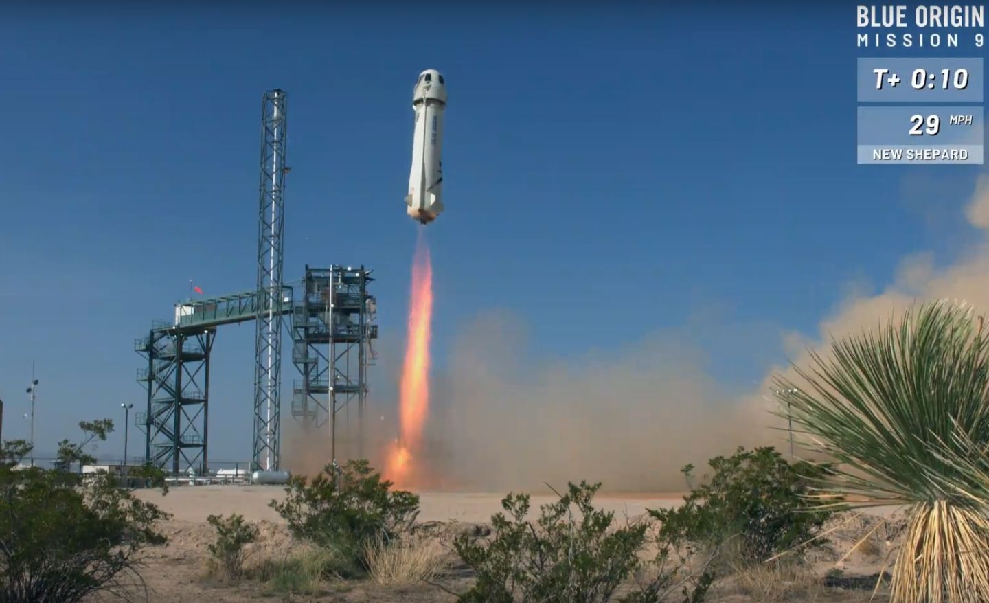 Blue Origin, en önemli test uçuşlarından birisine çıktı: İşte görüntüler