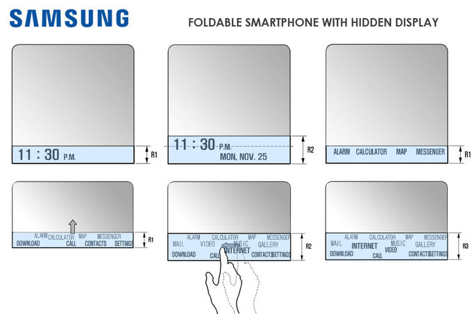 Samsung’un katlanabilir telefonu Galaxy X ikinci bir “gizli” ekranla gelebilir!