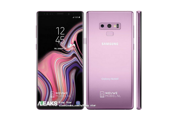 Samsung Galaxy Note 9'un lila renginden görseller internete sızdırıldı!