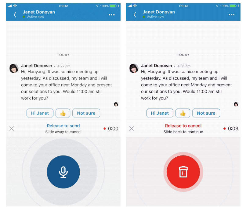 LinkedIn'in mobil uygulamasına sesli mesajlaşma özelliği geliyor