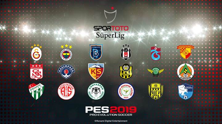PES 2019'da Türkiye Süper Ligi bulunacak!