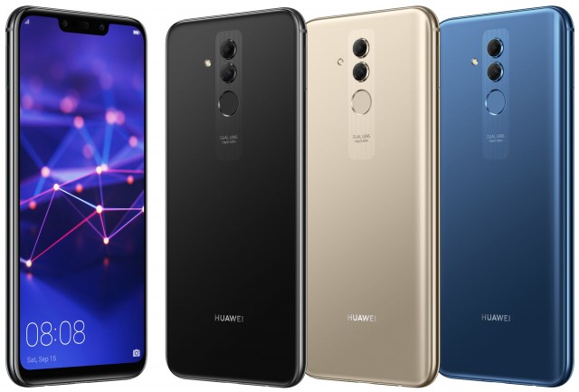 Mate 20 Lite siyah, altın ve mavi renk seçenekleri ile geliyor