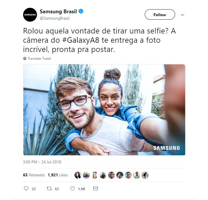 Samsung Brezilya'dan stok fotoğraf cinliği