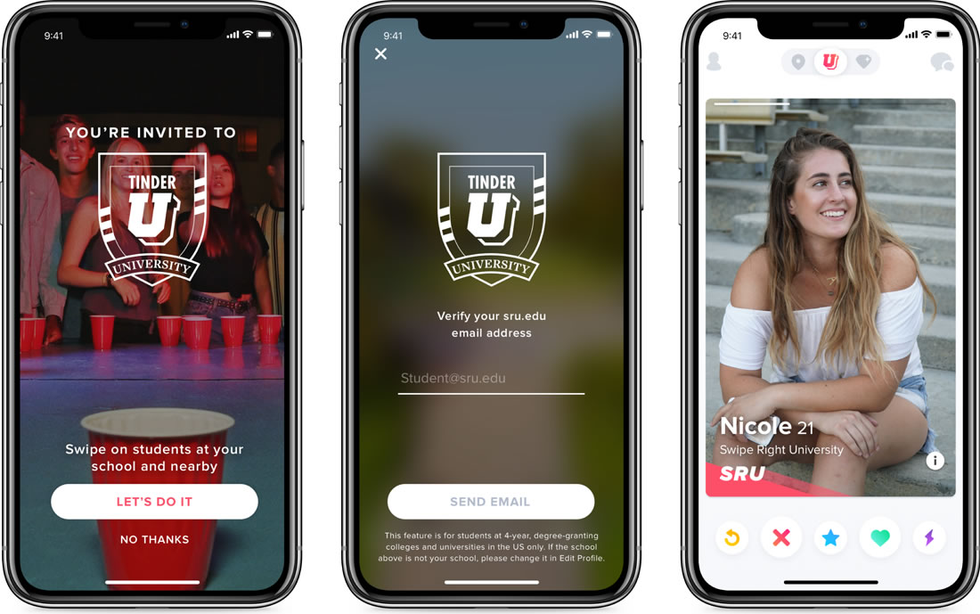 Tinder'a üniversite öğrencileri için yeni bir özellik geldi