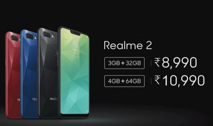 Realme 2 resmi olarak tanıtıldı