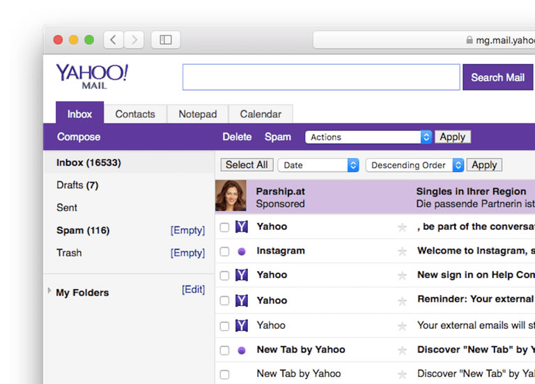 Yahoo ve AOL e-posta kutularını tarayarak reklam şirketlerine satıyor