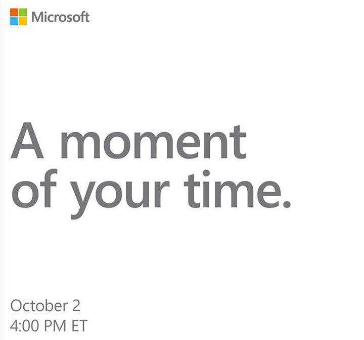 Microsoft, 2 Ekim'de Surface odaklı bir etkinlik düzenleyecek