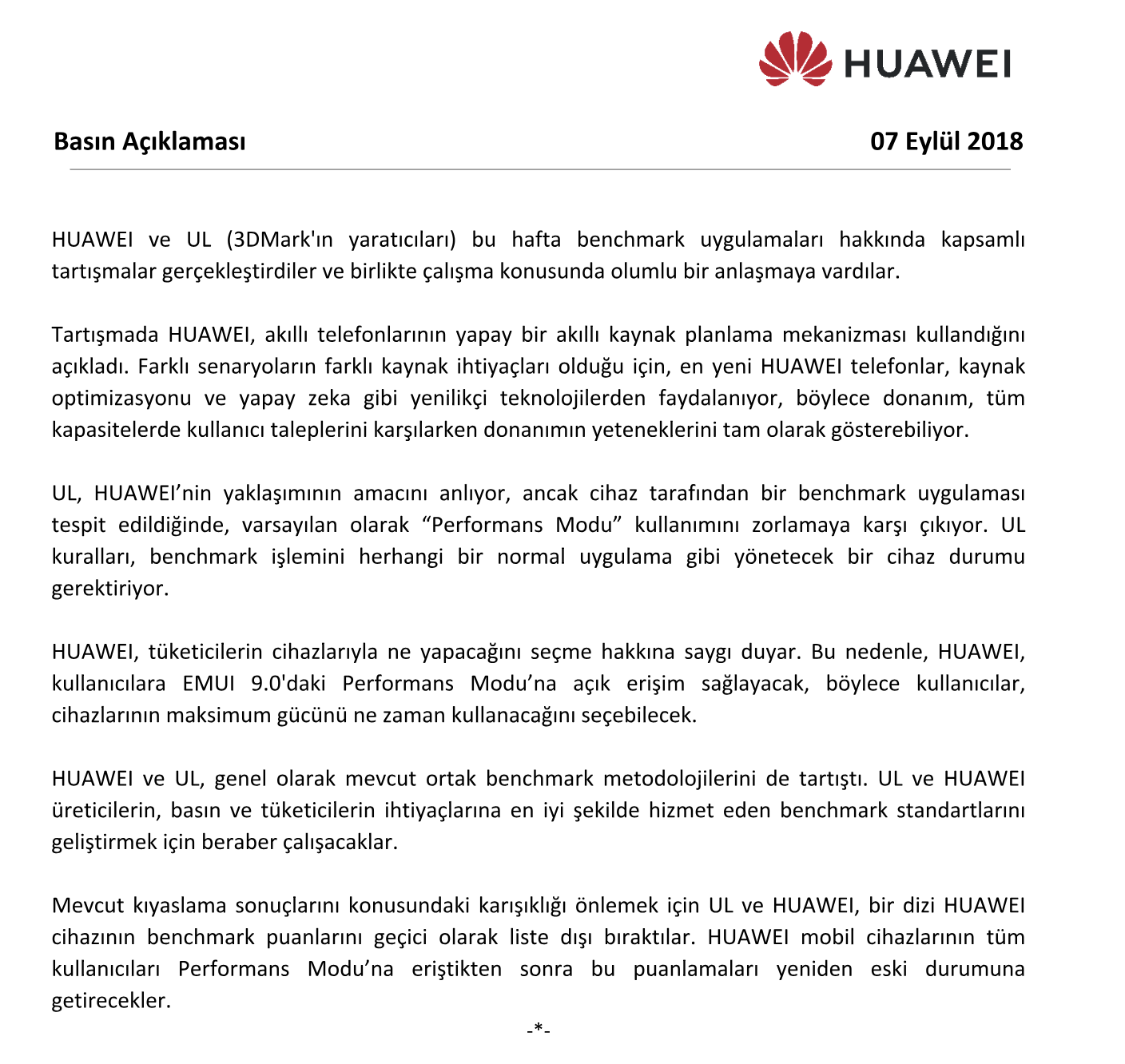 Huawei ve Honor'un performans hilesi üzerine son notlar