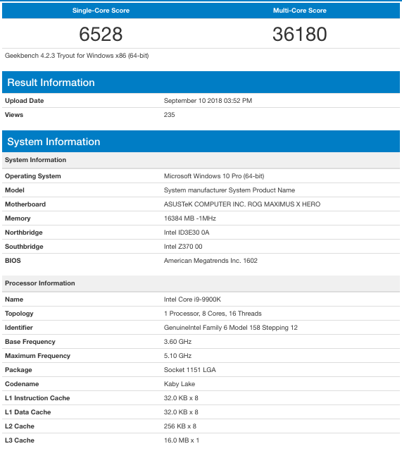 Core i9-9900K’nın stok hali Ryzen 7 2700X’in OC’lisinden hızlı