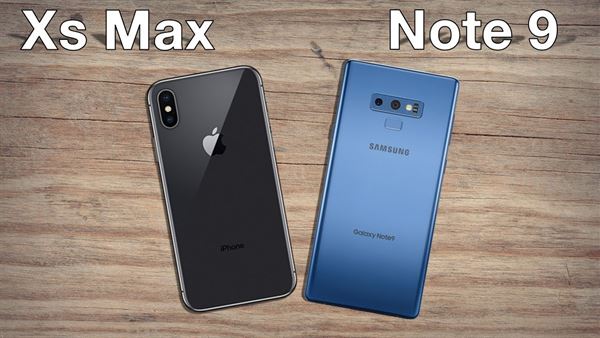 iphone xs max vs galaxy note 9