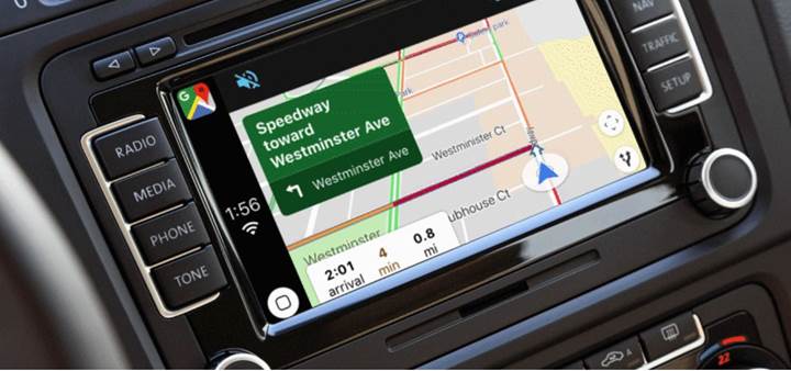 Apple CarPlay artık Google Haritalar'ı destekliyor