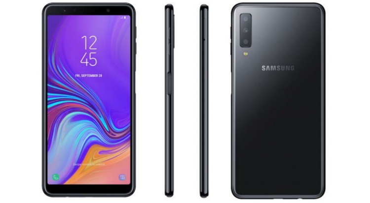 Üç arka kameralı Samsung Galaxy A7(2018) sızdırıldı