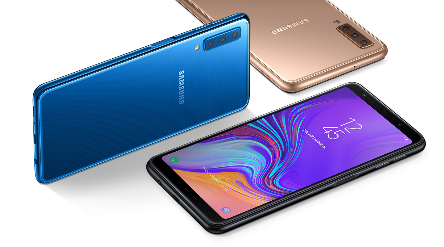 Samsung üç arka kameralı ilk telefonunu resmen tanıttı: Galaxy A7 (2018)