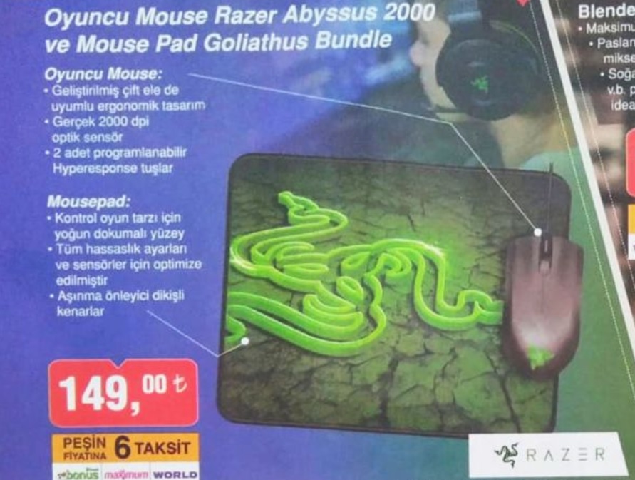 Haftaya BİM marketlerde Razer ürünleri, A101 marketlerde General Mobile Discovery var