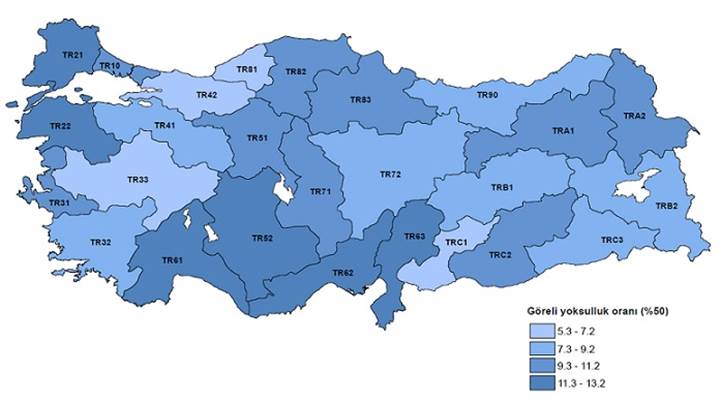 Türkiye’nin gelir dağılımı istatistikleri belli oldu