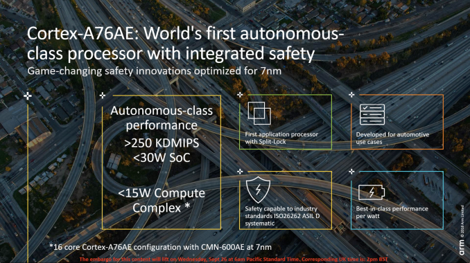 Sürücüsüz araçlara yönelik ARM Cortex-A76AE işlemcisi duyuruldu
