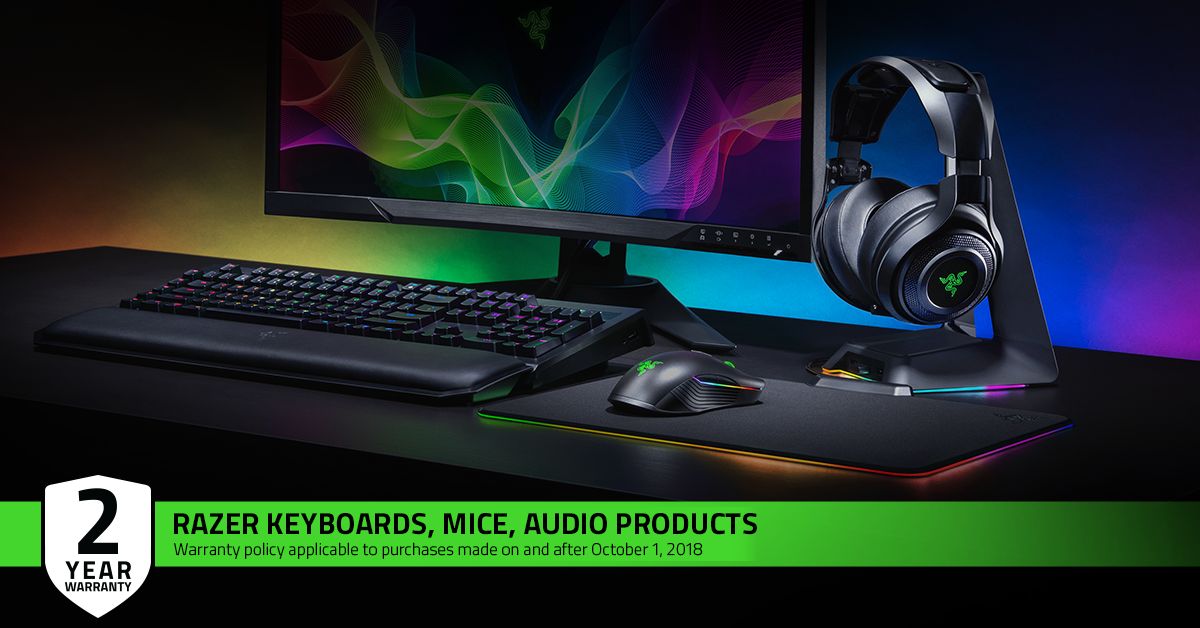 Razer, çevre birimlerinin garanti süresini 2 yıla çıkardı