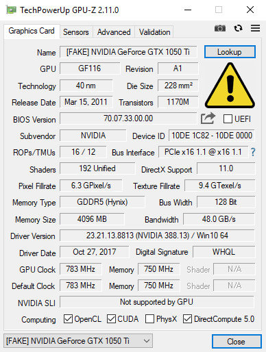 GPU-Z artık sahte ekran kartlarını da tanıyabiliyor