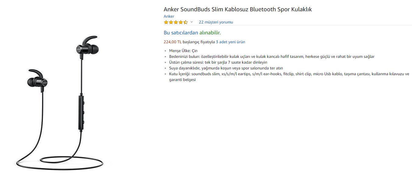 Amazon Türkiye’den alınabilecek uygun fiyatlı Bluetooth kulaklıklar