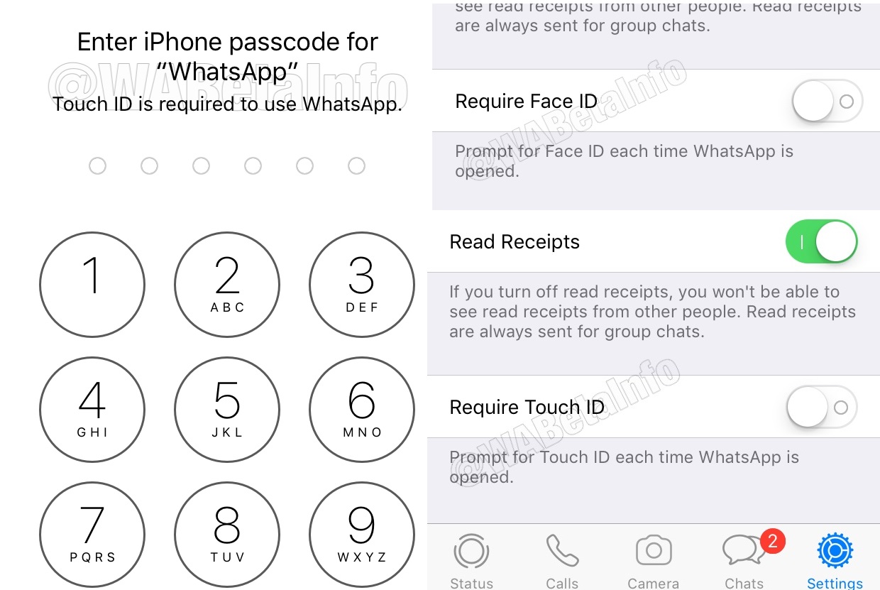 WhatsApp yakında Touch ID veya Face ID ile kilitlenebilecek