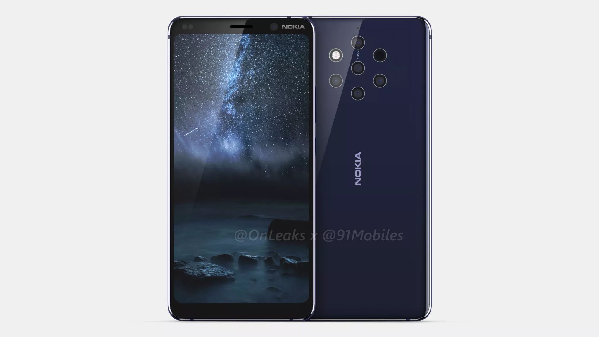 Beş arka kameralı Nokia 9'un görselleri yayınlandı