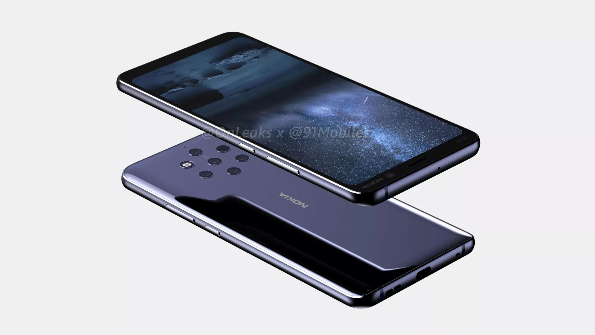 Beş arka kameralı Nokia 9'un görselleri yayınlandı