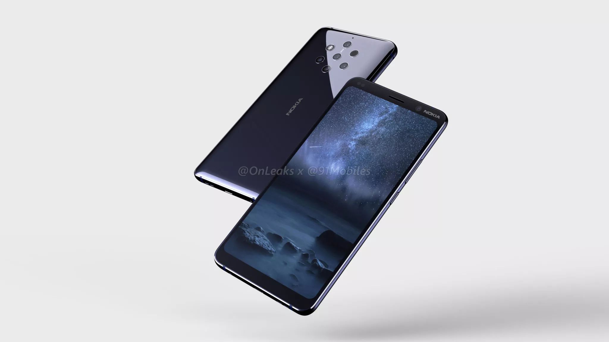 Beş arka kameralı Nokia 9'un görselleri yayınlandı