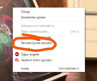 YouTube videolarını 'pencere modunda oynatma özelliği' Chrome’da nasıl kullanılır?